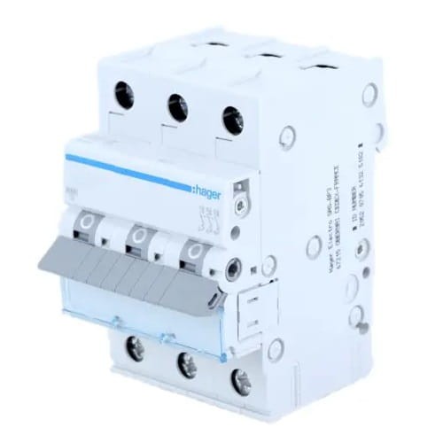 Hager Wyłącznik Nadprądowy B 20A 3P 6kA GPV-401-54