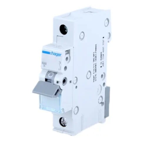 Hager Wyłącznik Nadprądowy B 20A 1P 6kA GPV-401-56