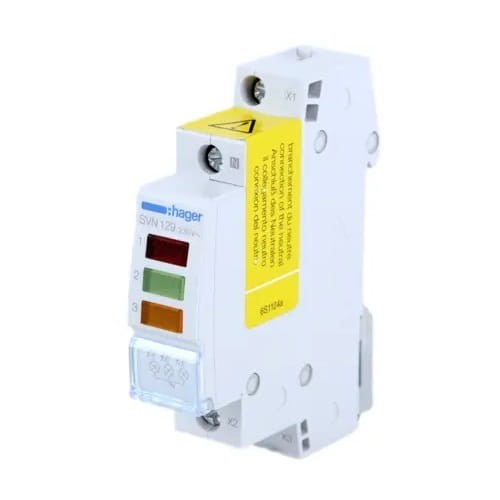 Hager Lampka Sygnalizacyjna Led Potrójna Czerwona Zielona I Pomarańczowa GPV-401-58