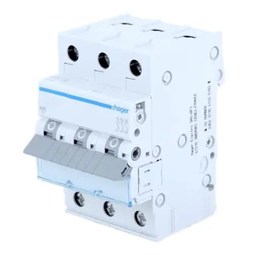 Hager Wyłącznik Nadprądowy C 25A 3P 6kA GPV-401-59