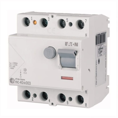 Eaton Wyłącznik Różnicowoprądowy 4P 40A 6kA 30mA Typ AC GPV-401-62