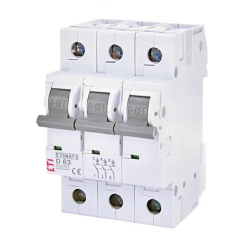 ETI Wyłącznik Nadprądowy B 16A 3P 6kA GPV-401-63