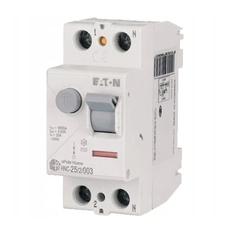Eaton Wyłącznik Różnicowoprądowy 2P 25A 6kA 30mA Typ AC GPV-401-70