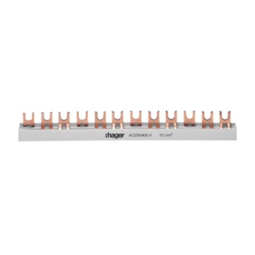 Hager Szyna Lączeniowa 3-Biegunowa 57Mod 10mm2 GPV-401-80