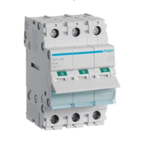 Hager Rozłącznik Izolacyjny 3-Fazowy 3P 100A 400V AC GPV-401-85