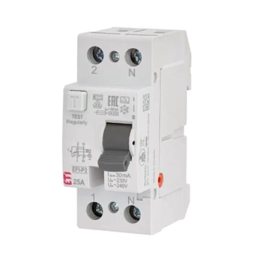 ETI Wyłącznik Różnicowoprądowy 2P 25A 30mA Typ AC GPV-401-104
