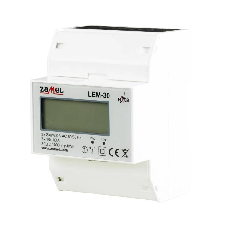 Zamel Licznik Energii Elektrycznej 3-Fazowy 100A LCD GPV-401-109 (2)