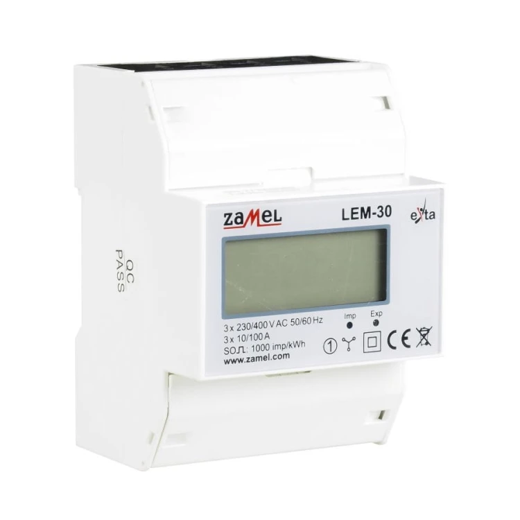 Zamel Licznik Energii Elektrycznej 3-Fazowy 100A LCD GPV-401-109 (3)