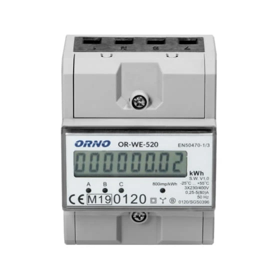 Orno Licznik Energii Elektrycznej 3-Fazowy 80A MID GPV-401-114