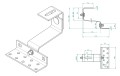 Hak T 120 mm (4-4-4) szerokość 50 gat.1.4016 regulowany VARIO PV-08-41 (2)