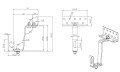 Hak T 145 mm (4-5-5) gat. 1.4016 regulowany VARIO typ 2 PV-08-40 (2)