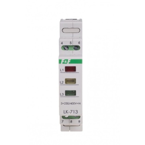 F&F Filipowski Lampka Sygnalizacyjna Kontrolna 3×230V+N 3xLed GPV-401-121