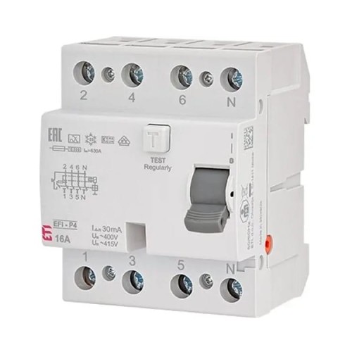 ETI Wyłącznik Różnicowoprądowy 4P 25A 30mA Typ AC GPV-401-137