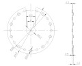 Podkładka uziemiająca wariant IV okrągła z wycięciem Ø44mm PV-20-04 (2)