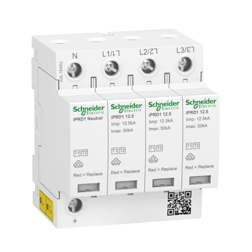 Schneider Electric Ogranicznik Przepięć Typ 1+2 (Klasa B+C) 3P+N 12,5kA 1,5kV GPV-401-176