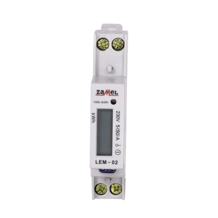 Zamel Licznik Energii Elektrycznej 1-Fazowy LCD 50A 1-MOD GPV-401-184