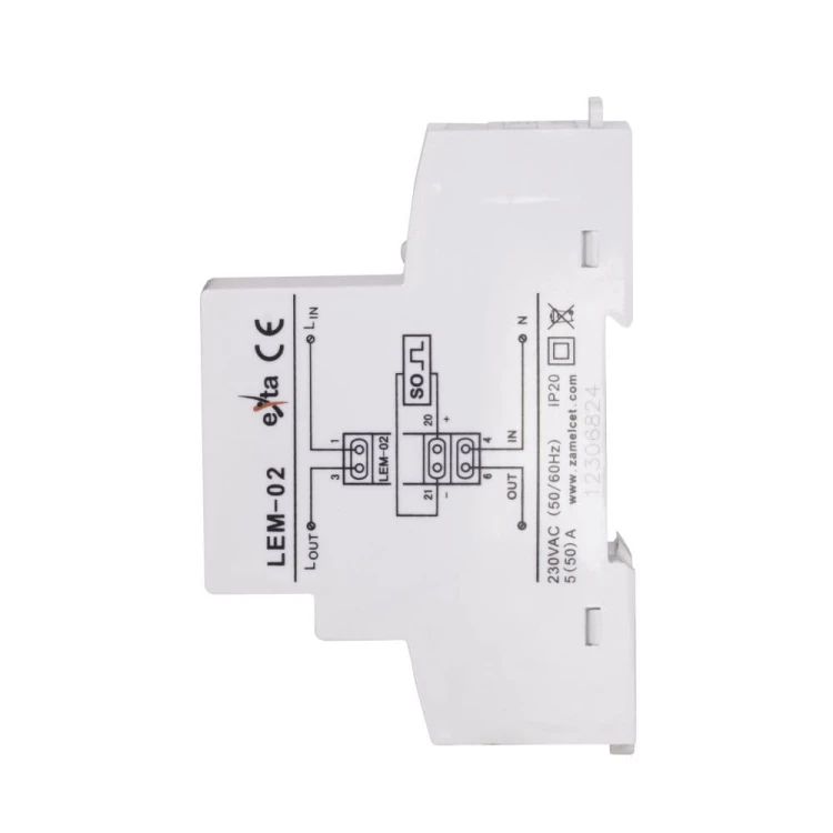 Zamel Licznik Energii Elektrycznej 1-Fazowy LCD 50A 1-MOD GPV-401-184 (4)