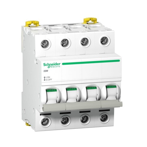 Schneider Electric Rozłącznik Izolacyjny 3-Fazowy 4P 100A 415V AC iSW-100-4 Acti9 GPV-401-186