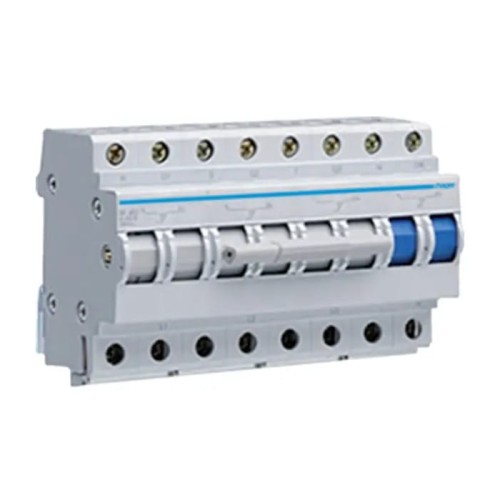 Hager Modułowy Przełącznik Zasilania I-0-II (1-0-2) 3P+N 63A 400V AC GPV-401-187