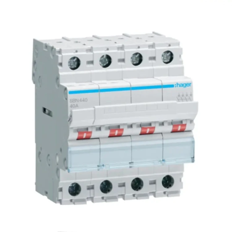 Hager Rozłącznik Izolacyjny 3-Fazowy 4P 40A 400V AC GPV-401-190