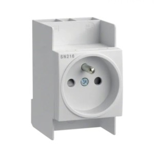 Hager Gniazdo Na Szynę DIN 10-16A 250V Wtykowe Z Bolcem Uziemiającym