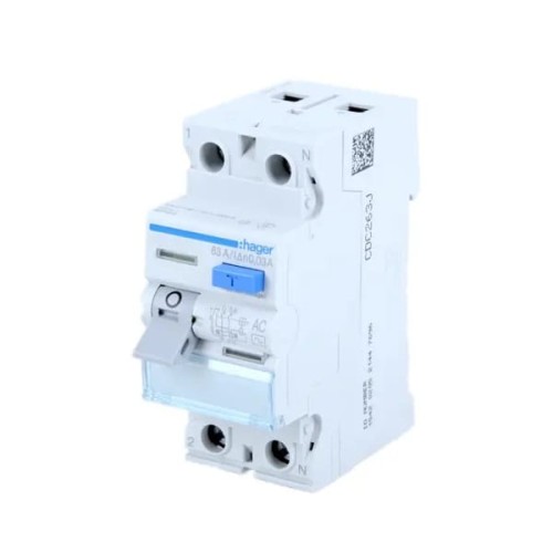 Hager Wyłącznik Różnicowoprądowy 1P+N 25A 30mA Typ A GPV-401-198
