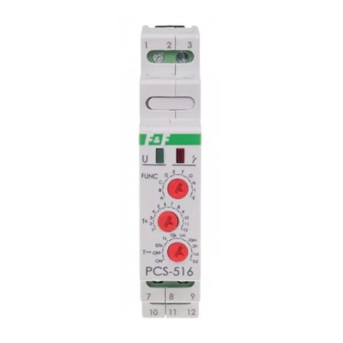 F&F FILIPOWSKI Przekaźnik czasowy 10-funkcyjny PCS-516UNI GPV-401-217 (2)