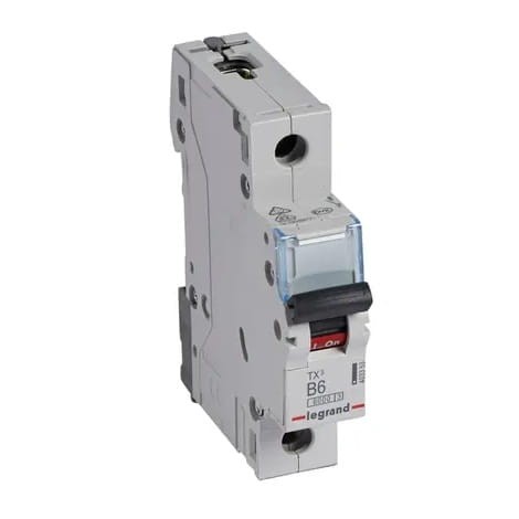 Legrand Wyłącznik nadprądowy B 6A 1P 6kA S 301 TX3 GPV-401-234