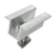 Klema dociskowa środkowa Surowa H25 L50 ze Śrubą M8x20 i Wkładką do paneli 30mm PV-04-16