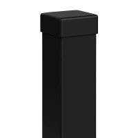 Słupek ogrodzeniowy 80x80x2 mm, długość 2,4 mb, czarny