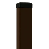 Słupek ogrodzeniowy 60x40x1,2 mm, długość 2,4 m, brązowy RAL 8017
