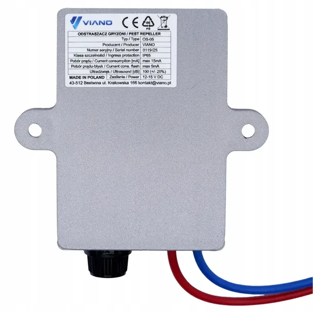 Samochodowy odstraszacz kun i gryzoni Viano Ice-LED OS5 12V ultradźwięki LED PV-400-35 (4)