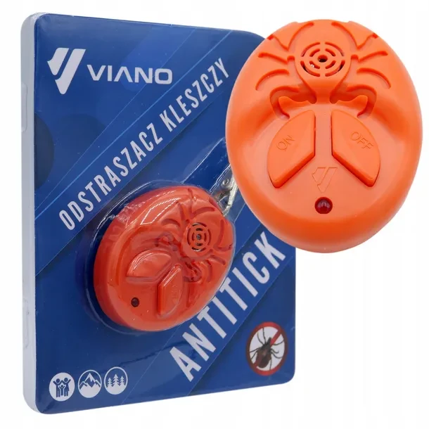 Odstraszacz kleszczy ultradźwiękowy Viano Antitick 45-60 kHz zasięg 3m IP44 PV-400-33 (3)