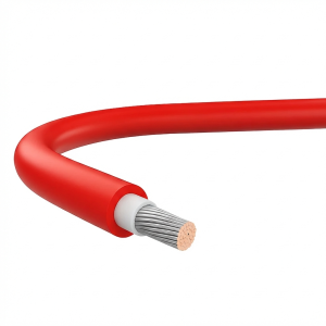 Przewód do instalacji fotowoltaicznych H1Z2Z2-K klasa B2 (CPR) Czerwony 10mm NIEPALNY