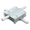 Złącze krzyżowe 4-otworowe 3 płytkowe B do 30mm ocynk galwaniczny 000-137 (2)