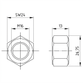 Nakrętka sześciokątna M16 DIN 934 A4-80 000-073 (3)