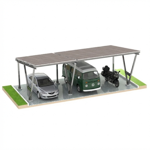 Carport Wiata samochodowa 3 pojazdy VICA 2 cars + 1 car GPV-105-09 (1)