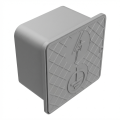 Skrzynka kontrolna ścienna 150x150x100mm z tworzywa szara 000-173 (1)