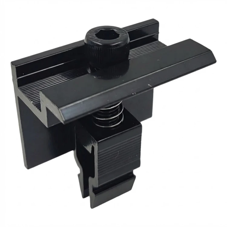 Klema boczna H35 L50 Klik (typ 2) Anodowana czarna 000-187 (1)