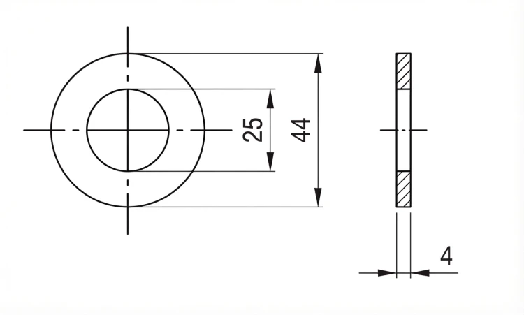 Podkładka M24 DIN 125 A2 140 HV 25 - 100 sztuk 000-166 (2)