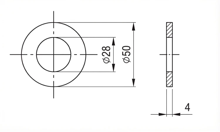 Podkładka M27 DIN 125 A2 140 HV 28 - 50 sztuk 000-167 (2)