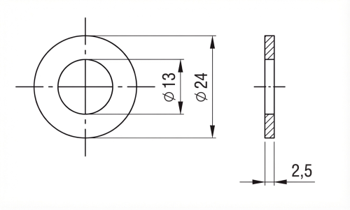 Podkładka M12 DIN 125 A4 140 HV 13 000-200 (2)
