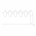 Listwa zębata stalowa L1000X8 (4) 000-205 (2)