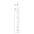 Szyna do bramy przesuwnej 68x68x3,5 mm o długości 6 m - półotwarta, ocynkowana 000-209 (2)