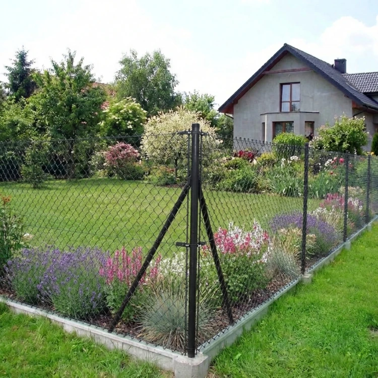 Słupek ogrodzeniowy Fi 42,4x1,2, długość 2,3 mb, czarny RAL 9005 000-218 (3)
