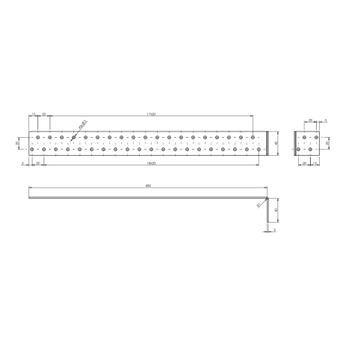 Kątownik kotwowy KK3 40x400x40x2.0 mm 000-125 (2)