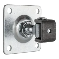 Zawias regulowany z szyldem M20 100x100x4 mm do bram i furtek