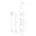 Kaseta elektrozaczepu H=280 mm 000-242 (3)
