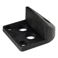 Stoper do bramy stalowy z gumowym odbojem – do przykręcania, 130x150/H65 mm 000-250 (2)