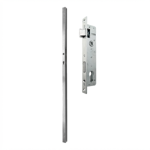 Słupek 40x40x1,5x1500 mm z kasetą i zamkiem 90/20